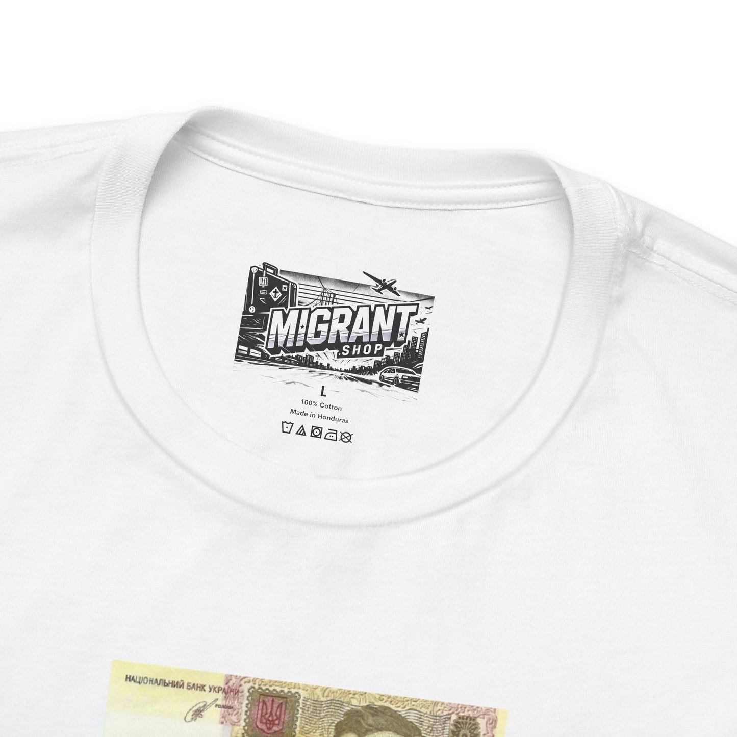Money Print Tee — Ukraine Cities Graphic Back | Support & Travel Souvenir T-Shirt