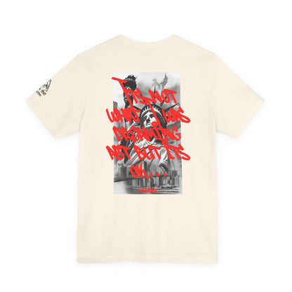 Money Graffiti Tee — 'I'm Not What I Was' Graphic Shirt