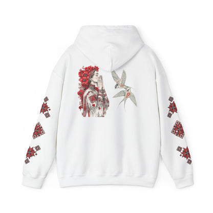 Native-Inspired Floral Headdress Vishivanka Hoodie —