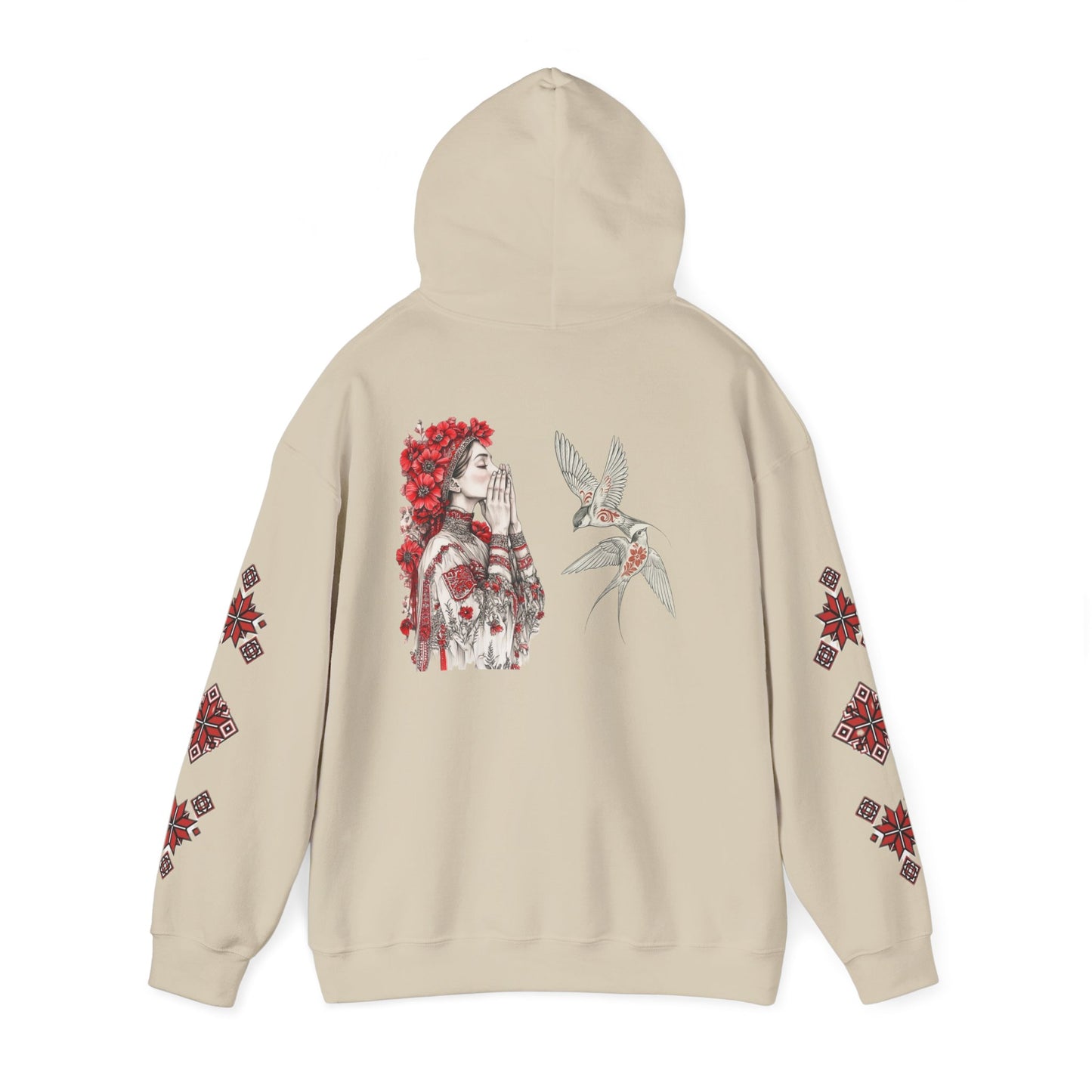 Native-Inspired Floral Headdress Vishivanka Hoodie —
