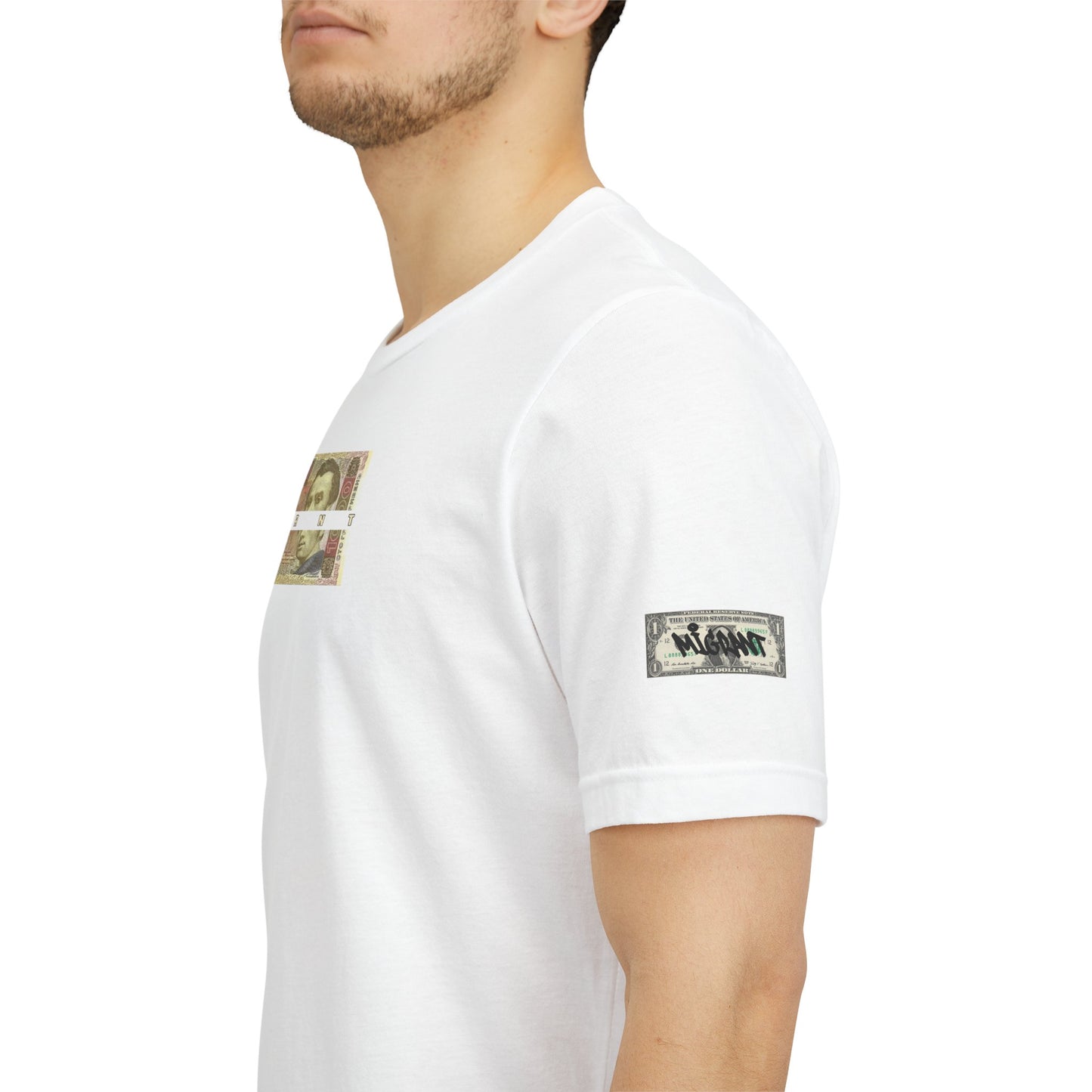 Money Print Tee — Ukraine Cities Graphic Back | Support & Travel Souvenir T-Shirt