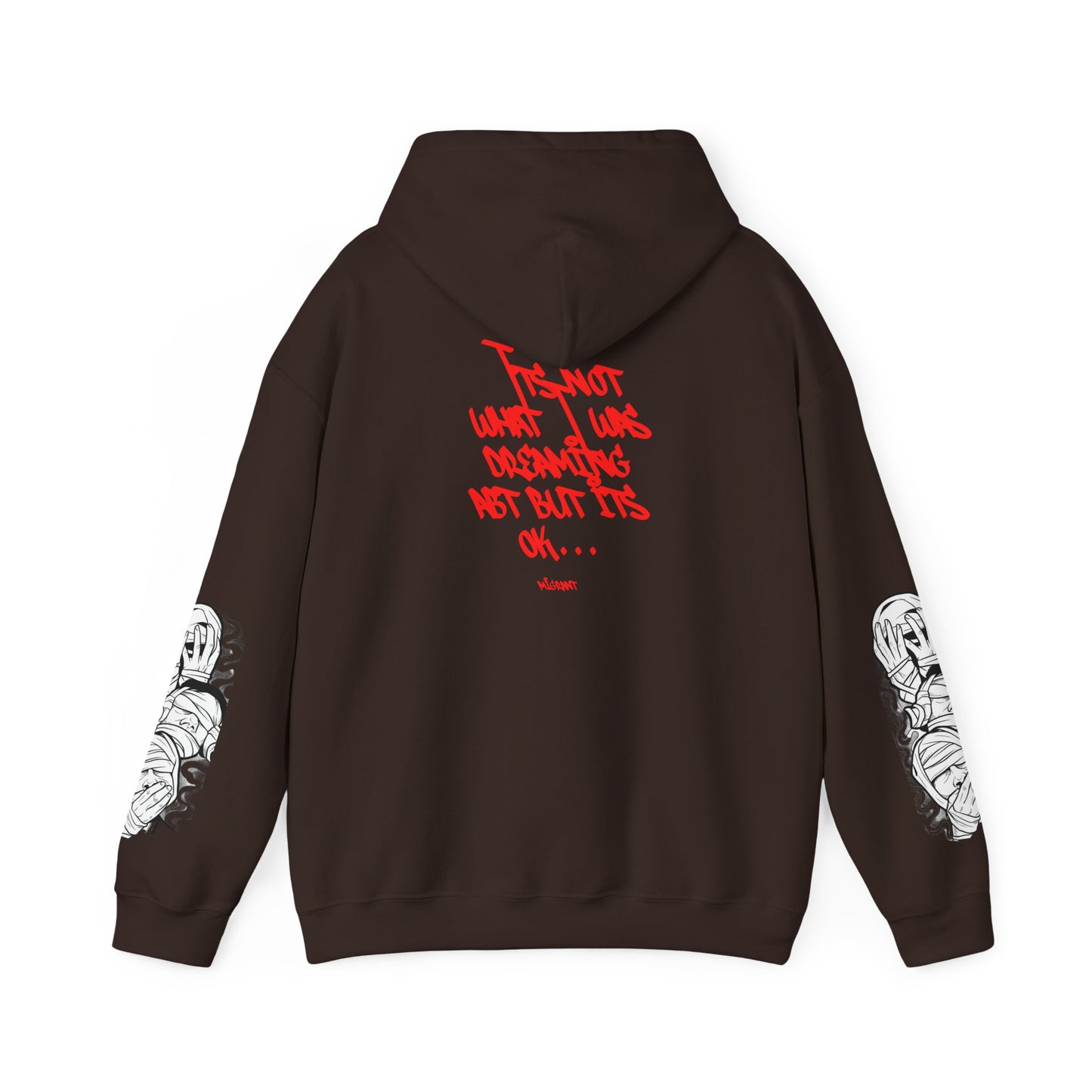 Hoodie — "I'm Not What I Was" Graphic Streetwear Pullover