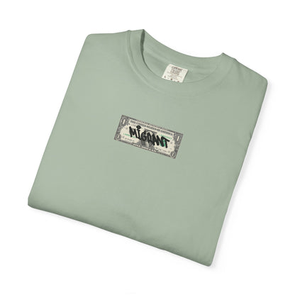 Photo Backprint T‑Shirt — Urban Graffiti 'Across the Skies Not Real' Streetwear