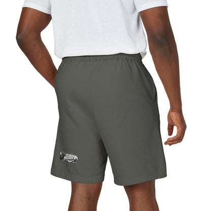 Fleece Sweat Shorts — Garment-Dyed Lightweight Lounge Shorts with 'Freedom' Graphic