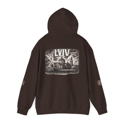 Lviv Vintage Cityscape Hoodie