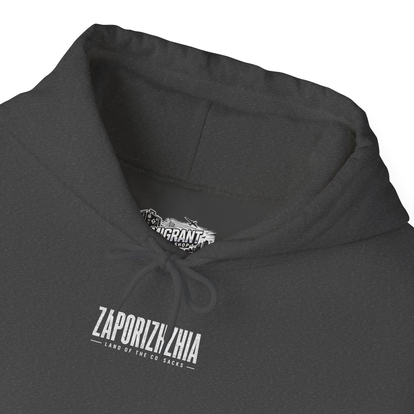 Zaporizhzhia Hoodie – Vintage Cityscape War Relief Design