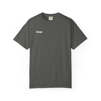 T-Shirt — Statue of Liberty Graphic Tee with Red Script "I'm Not Worried" Back Print