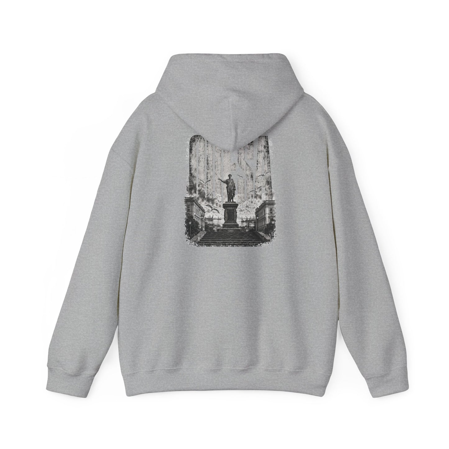 Odesa Cityscape Hoodie — Vintage Monument Photo Graphic Sweatshirt