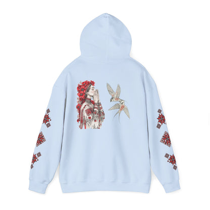 Native-Inspired Floral Headdress Vishivanka Hoodie —