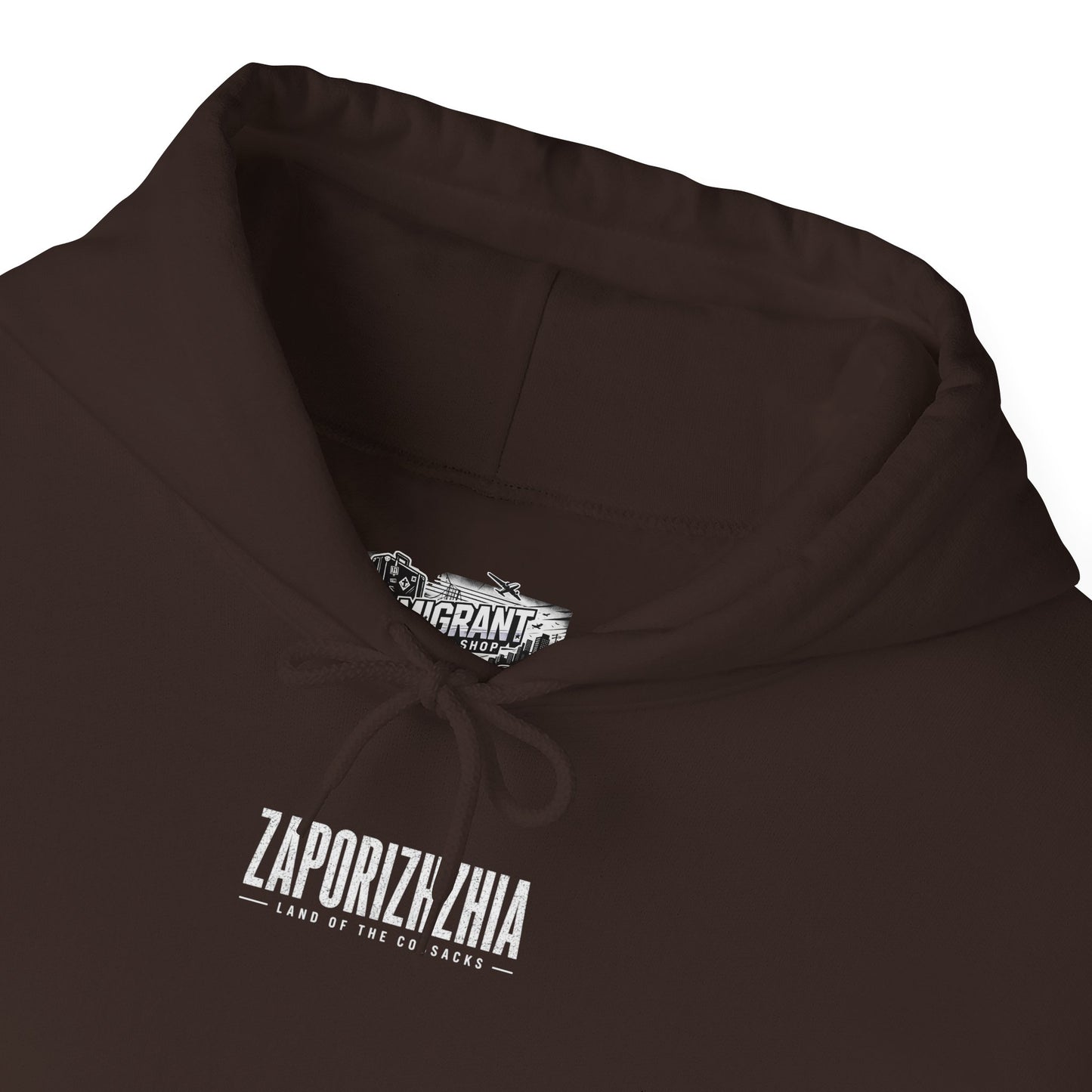 Zaporizhzhia Hoodie – Vintage Cityscape War Relief Design