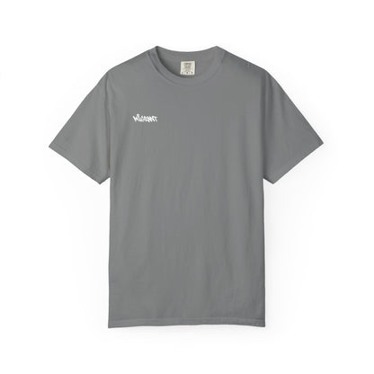 T-Shirt — Statue of Liberty Graphic Tee with Red Script "I'm Not Worried" Back Print