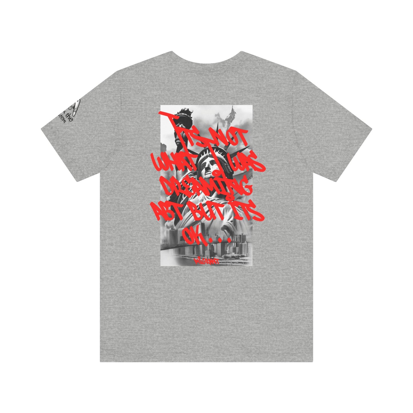 Money Graffiti Tee — 'I'm Not What I Was' Graphic Shirt