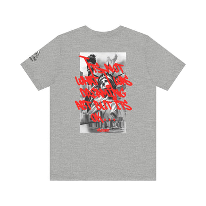 Money Graffiti Tee — 'I'm Not What I Was' Graphic Shirt