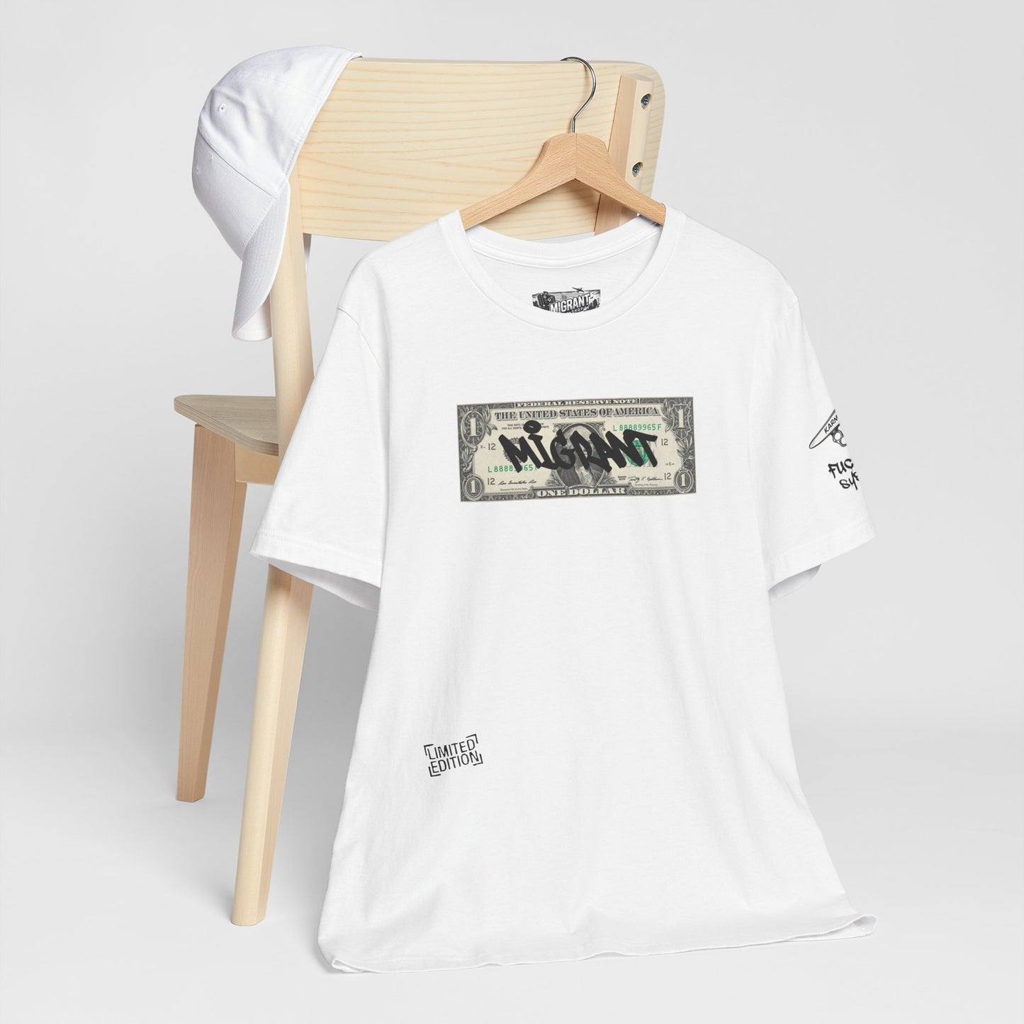 Money Graffiti Tee — 'I'm Not What I Was' Graphic Shirt