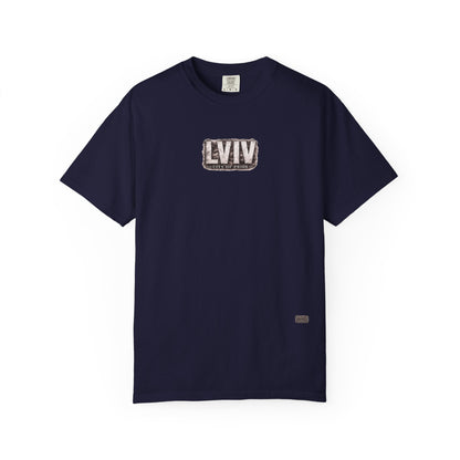 Lviv Vintage Cityscape T-Shirt — Retro Ukrainian Travel Tee