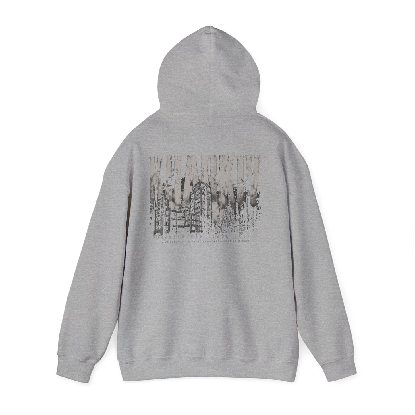 Kharkiv Hoodie — Resilient City Graphic Pullover (Back Print)