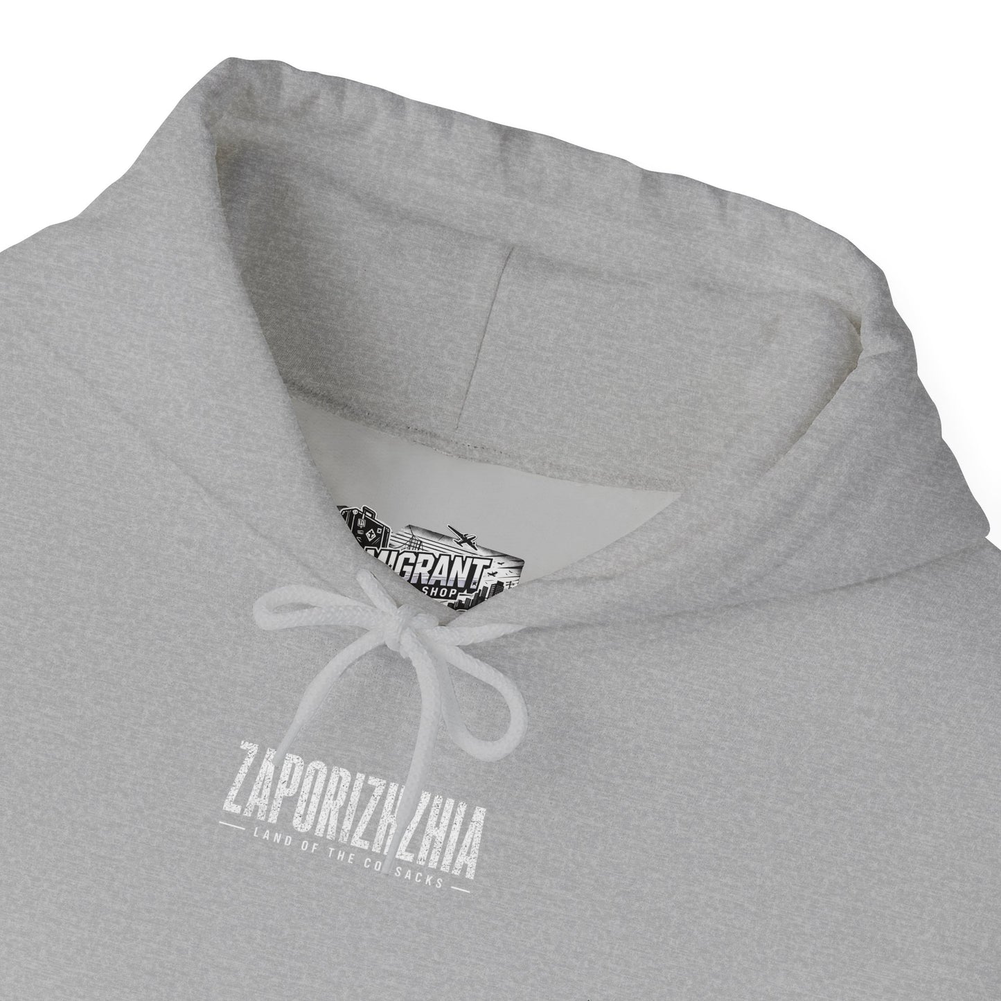 Zaporizhzhia Hoodie – Vintage Cityscape War Relief Design