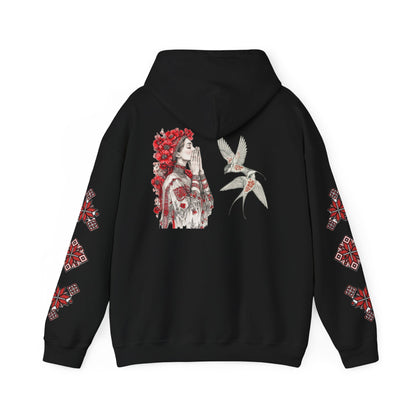 Native-Inspired Floral Headdress Vishivanka Hoodie —