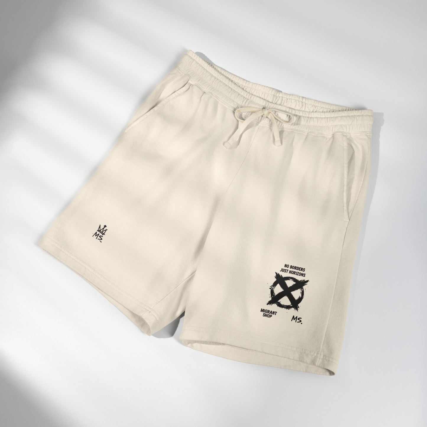 Unisex Garment-Dyed Lightweight Fleece Sweat Shorts