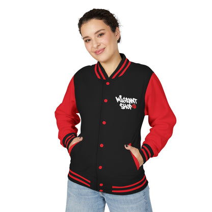 Letterman Jacket — 'Welcome Death Is Dead' Retro Photo Varsity JacketI
