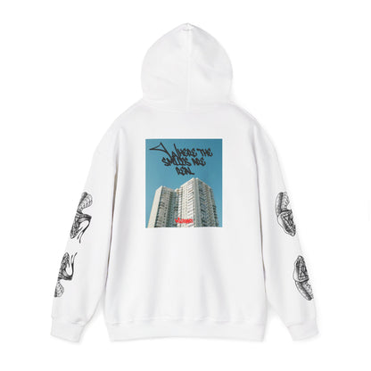 Urban Photo Hoodie — 'Skyscrapers Save No Soul' Graphic Streetwear