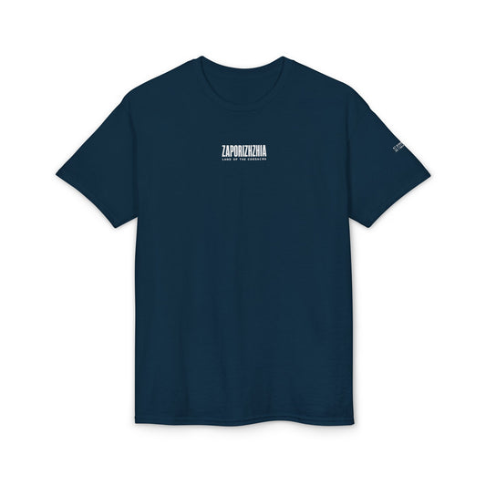 Zaporizhzhia Graphic T-Shirt — "Land of the Cossacks" Vintage Storm Design