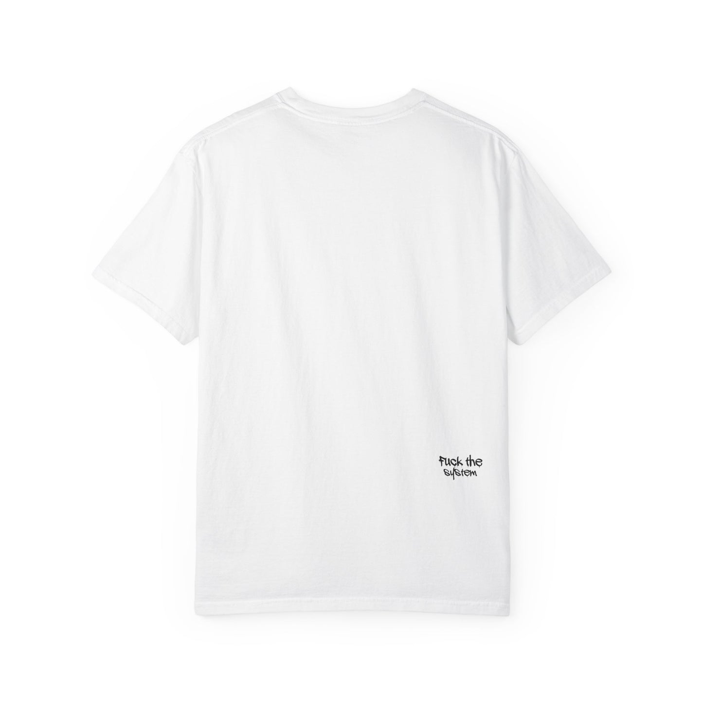 T-Shirt — 'Stay True' Graffiti Skate Tee with 'Fuck the System' Back Accent