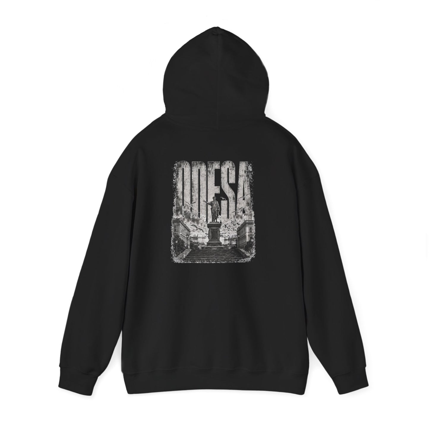Odesa Cityscape Hoodie — Vintage Monument Photo Graphic Sweatshirt