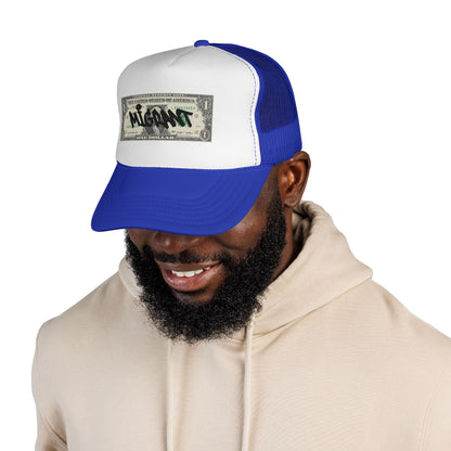Trucker Cap — Graffiti Dollar Bill Design