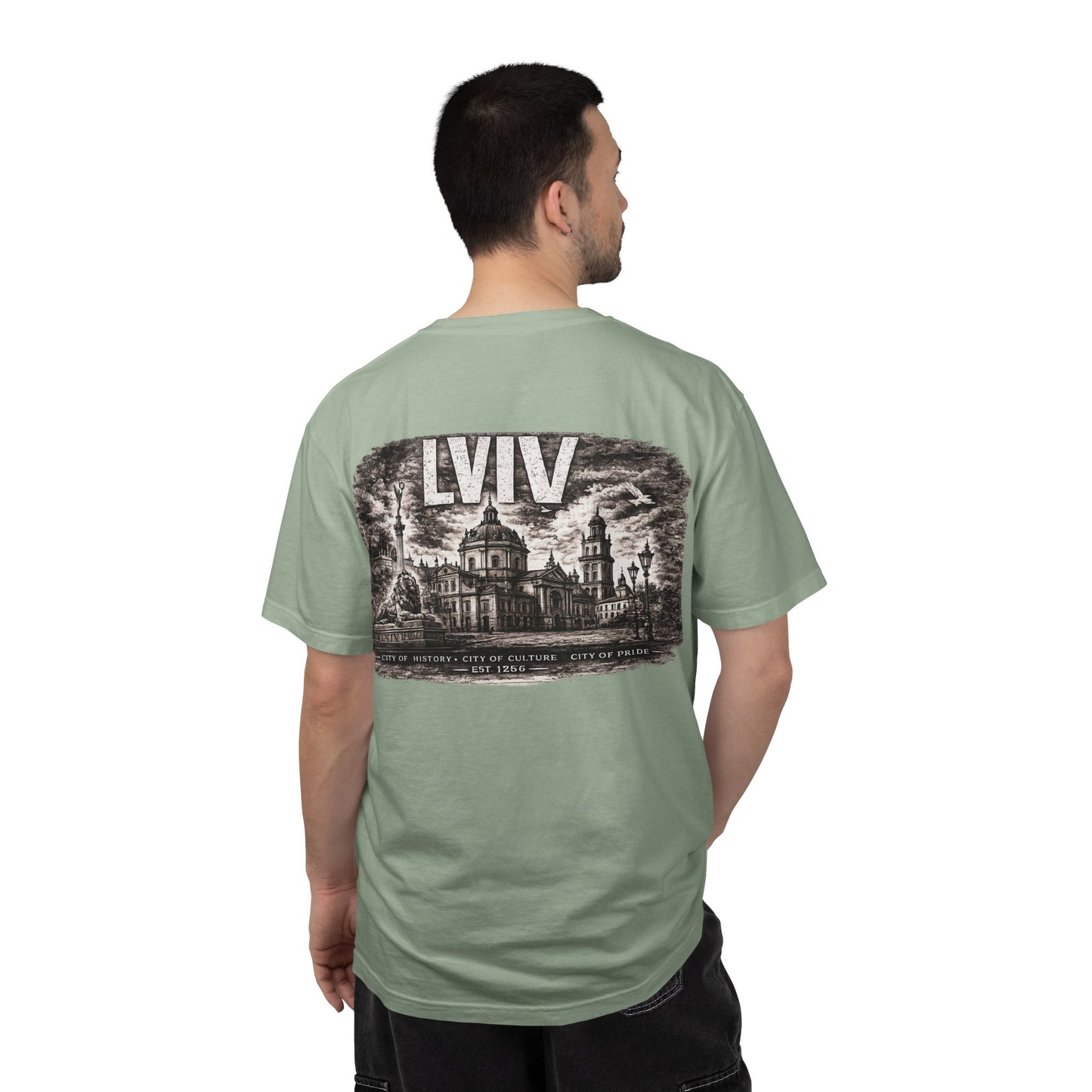 Lviv Vintage Cityscape T‑Shirt
