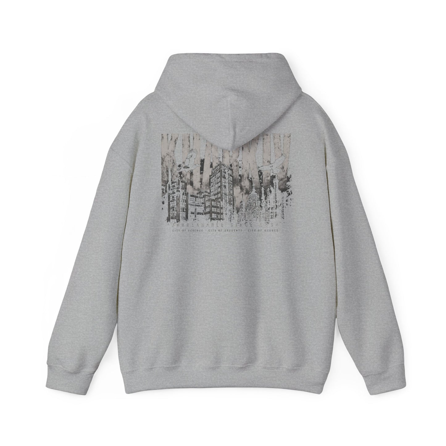 Kharkiv Hoodie — Resilient City Graphic Pullover (Back Print)