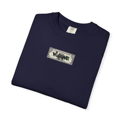 Photo Backprint T‑Shirt — Urban Graffiti 'Across the Skies Not Real' Streetwear