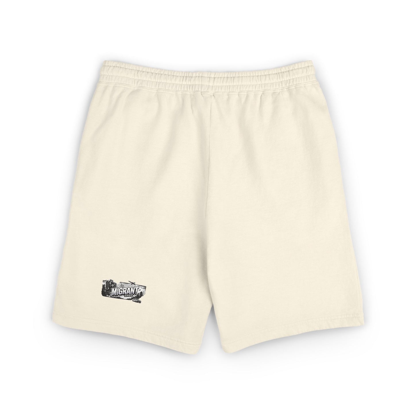 Fleece Sweat Shorts — Garment-Dyed Lightweight Lounge Shorts with 'Freedom' Graphic