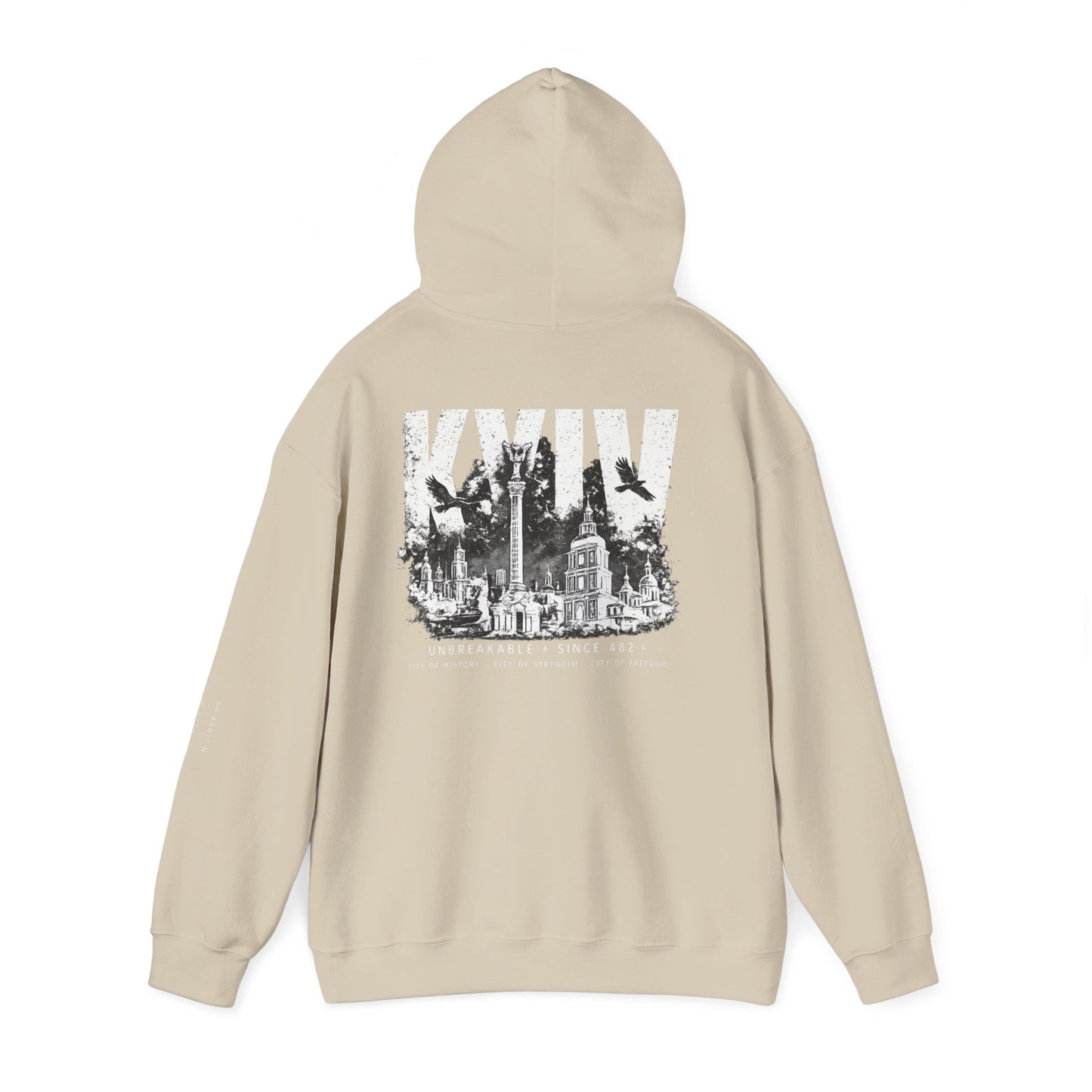 Kyiv Hoodie — Unbreakable Since 482 War Relief Sweatshirt