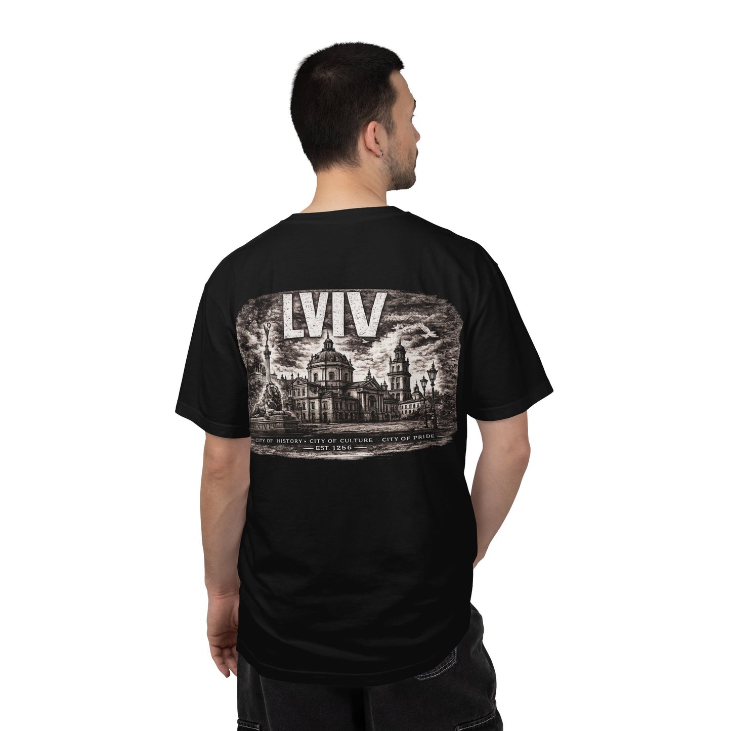 Lviv Vintage Cityscape T‑Shirt