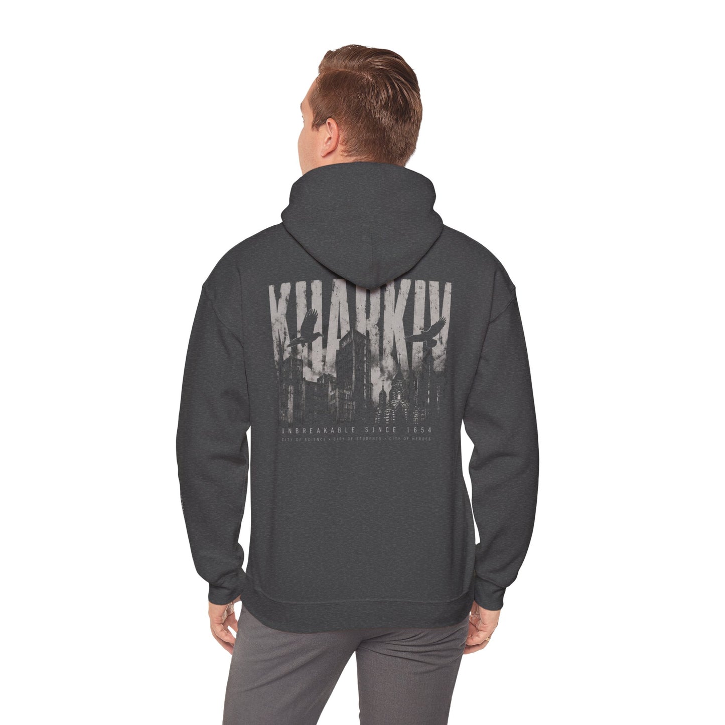 Kharkiv Graphic Hoodie — Urban Memorial Streetwear