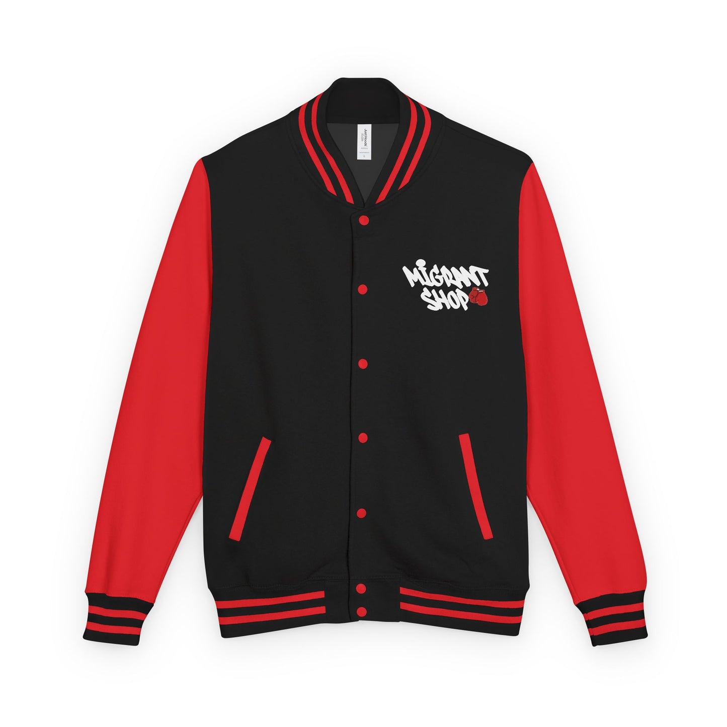 Letterman Jacket — 'Welcome Death Is Dead' Retro Photo Varsity JacketI