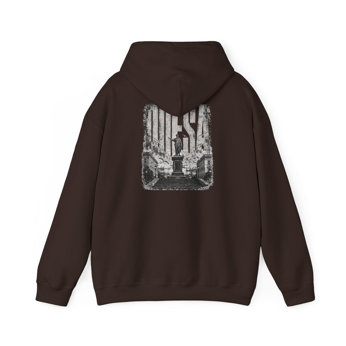 Odesa Cityscape Hoodie — Vintage Monument Photo Graphic Sweatshirt