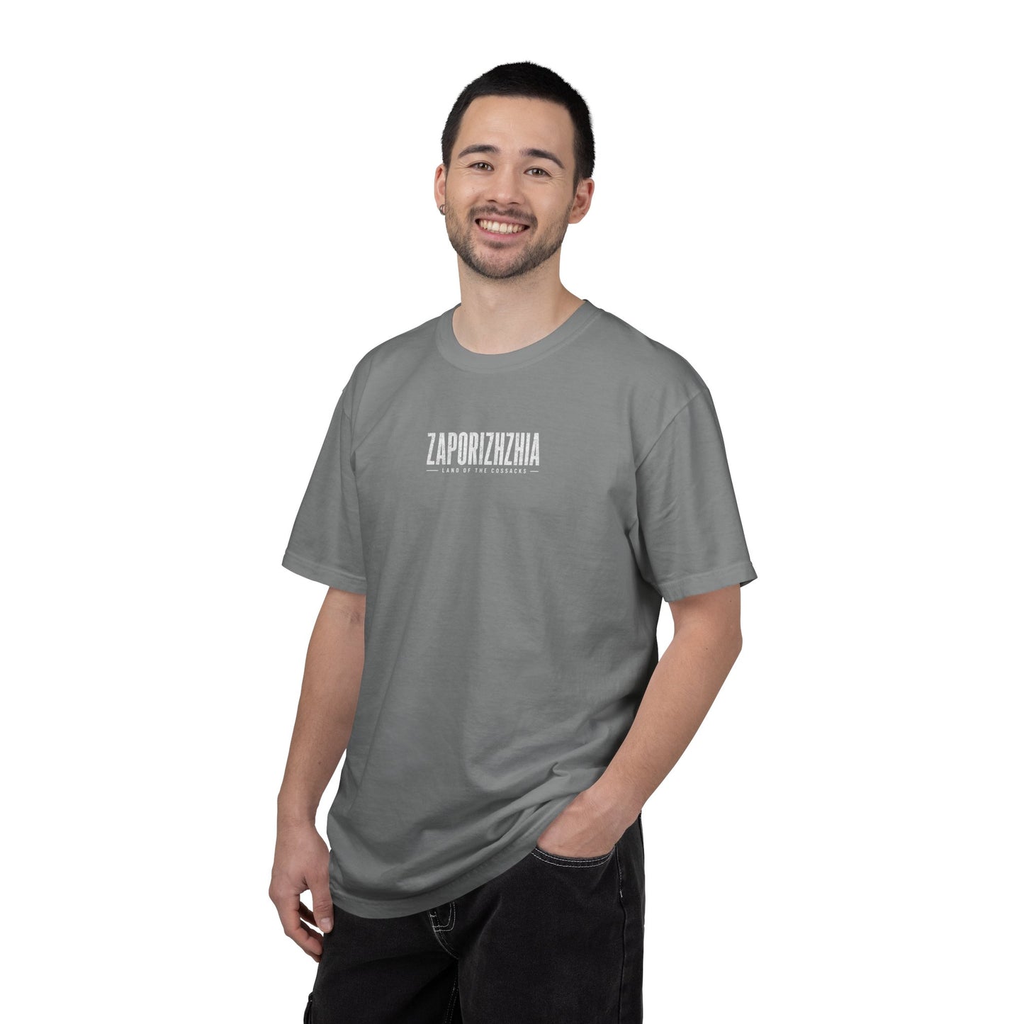 Zaporizhzhia Landmark T-Shirt — 'Land of the Cossacks' Graphic Tee