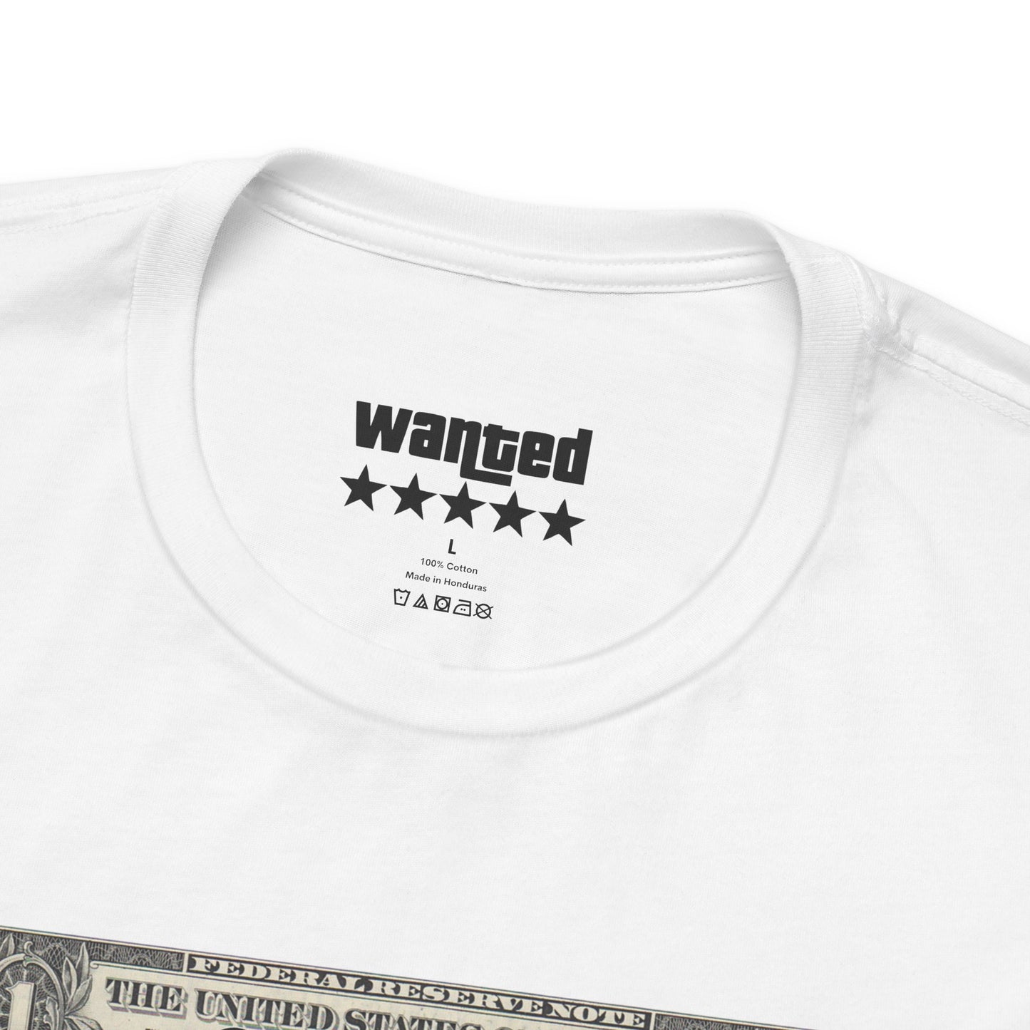 Statue of Liberty Angel Tee — 'MIGRANTS' Dollar Graphic Short Sleeve