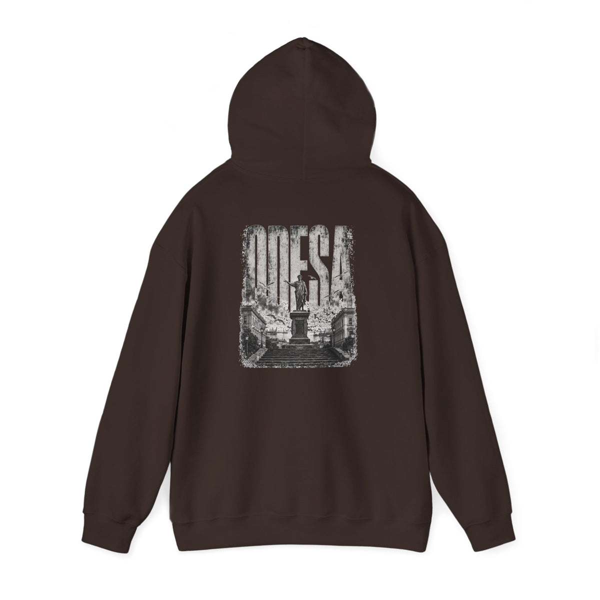 Odesa Cityscape Hoodie — Vintage Monument Photo Graphic Sweatshirt
