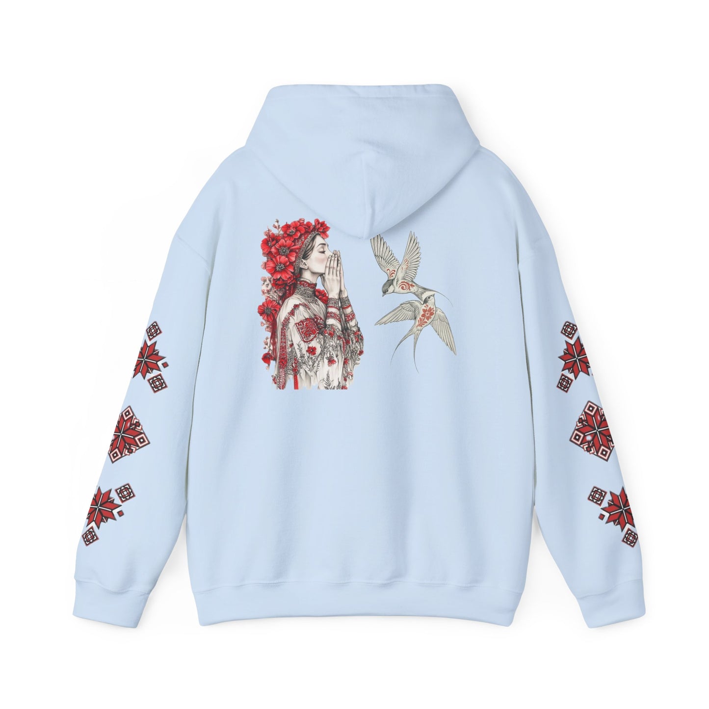 Native-Inspired Floral Headdress Vishivanka Hoodie —