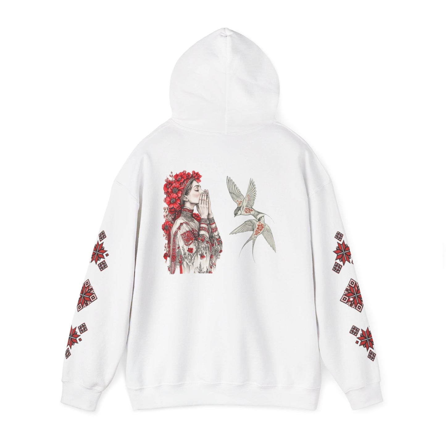 Native-Inspired Floral Headdress Vishivanka Hoodie —