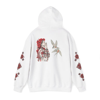 Native-Inspired Floral Headdress Vishivanka Hoodie —