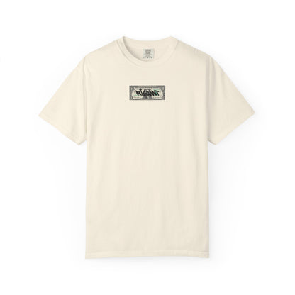 Photo Backprint T‑Shirt — Urban Graffiti 'Across the Skies Not Real' Streetwear