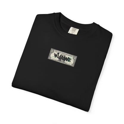 Photo Backprint T‑Shirt — Urban Graffiti 'Across the Skies Not Real' Streetwear