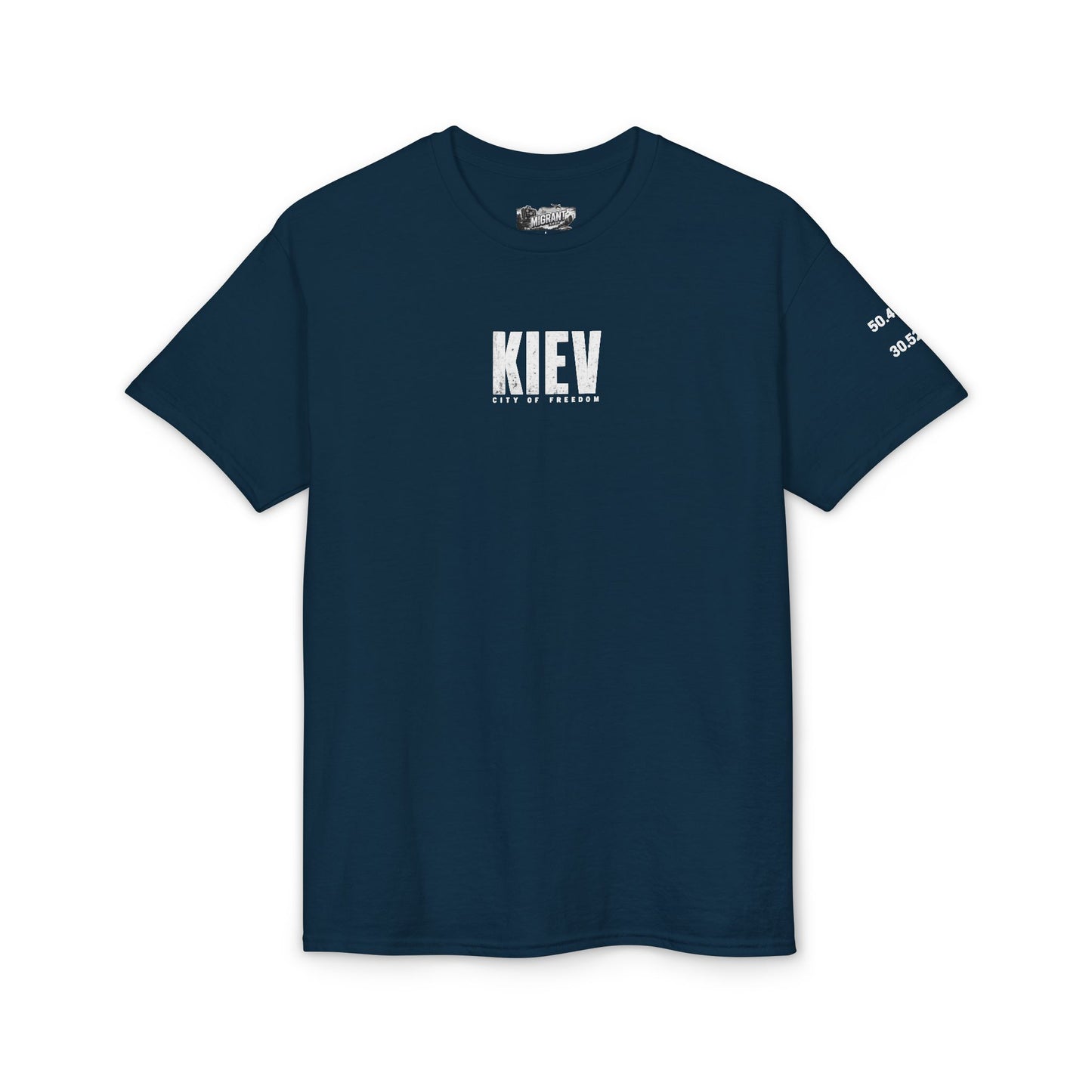 Kyiv Graphic T-Shirt — City Skyline Tribute Tee (front logo, back Kyiv design)