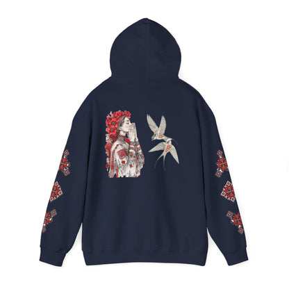 Native-Inspired Floral Headdress Vishivanka Hoodie —