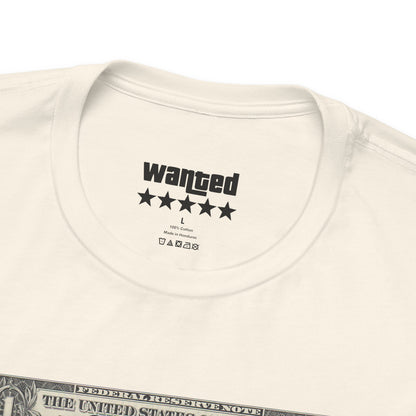 Statue of Liberty Angel Tee — 'MIGRANTS' Dollar Graphic Short Sleeve