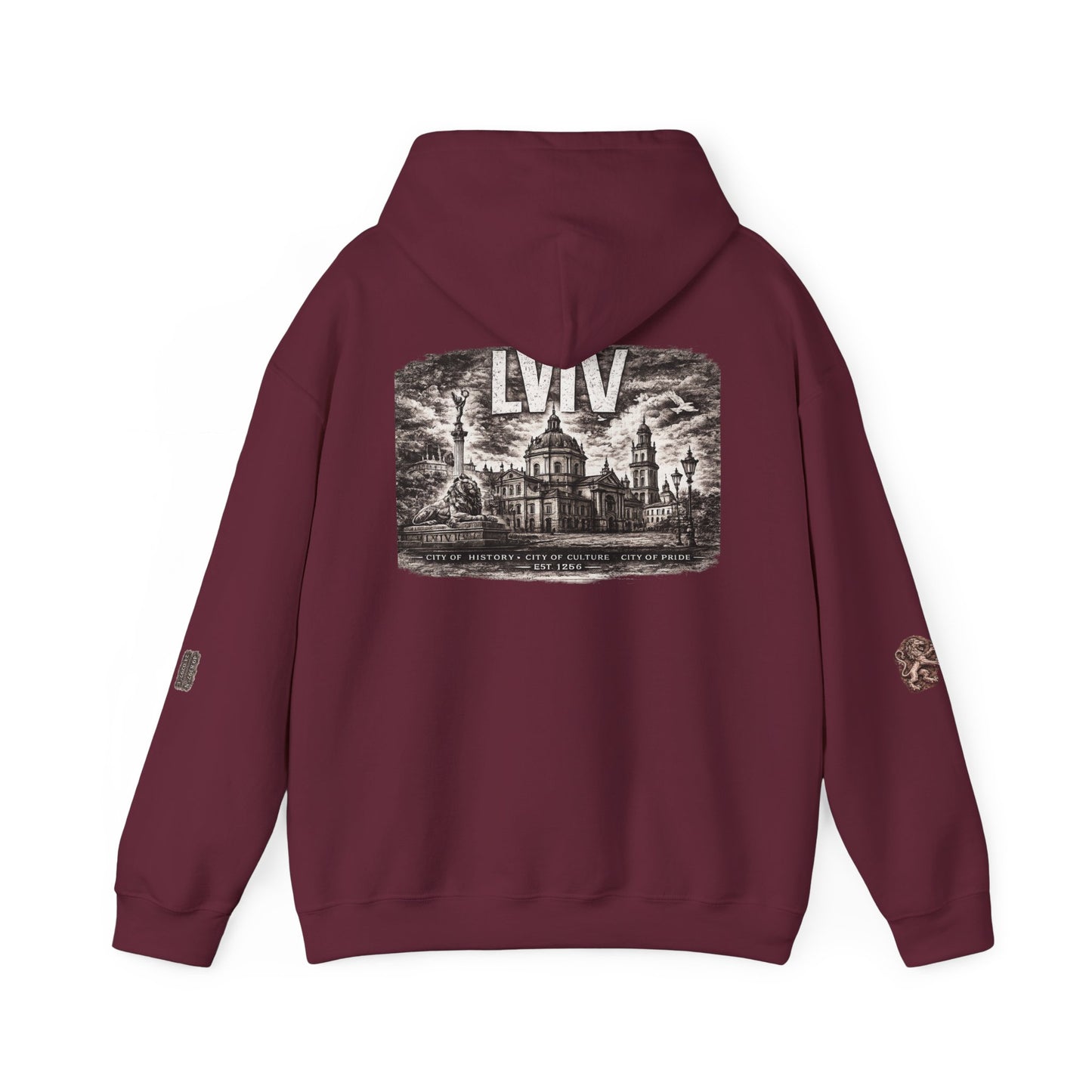 Lviv Vintage Cityscape Hoodie